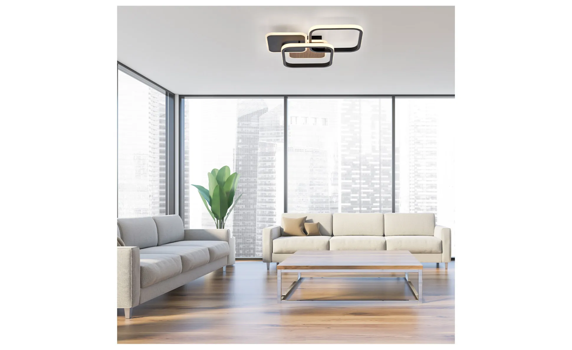 LED-Deckenleuchte Sevent 46 cm