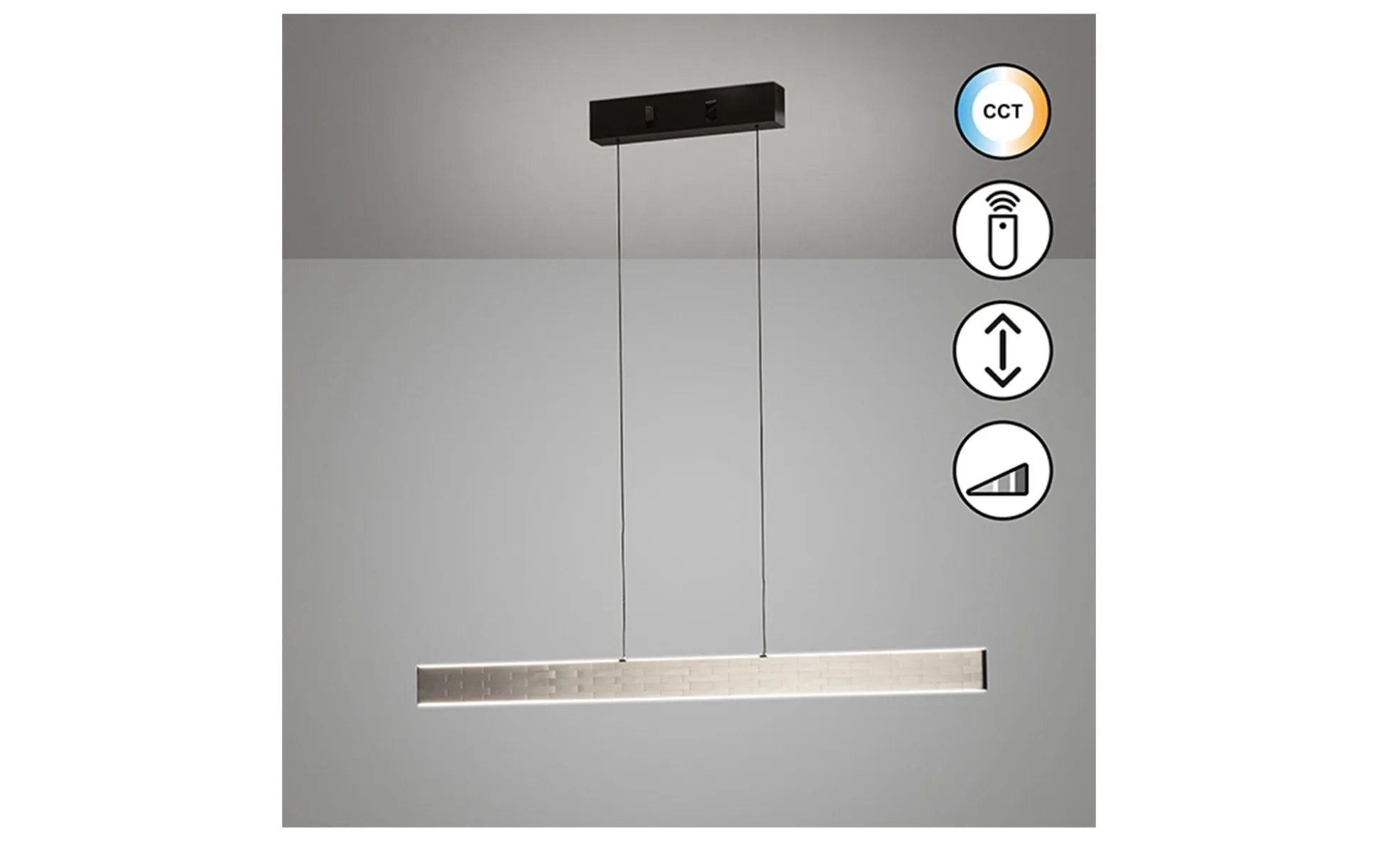 LED-Pendelleuchte Aluro 121 cm