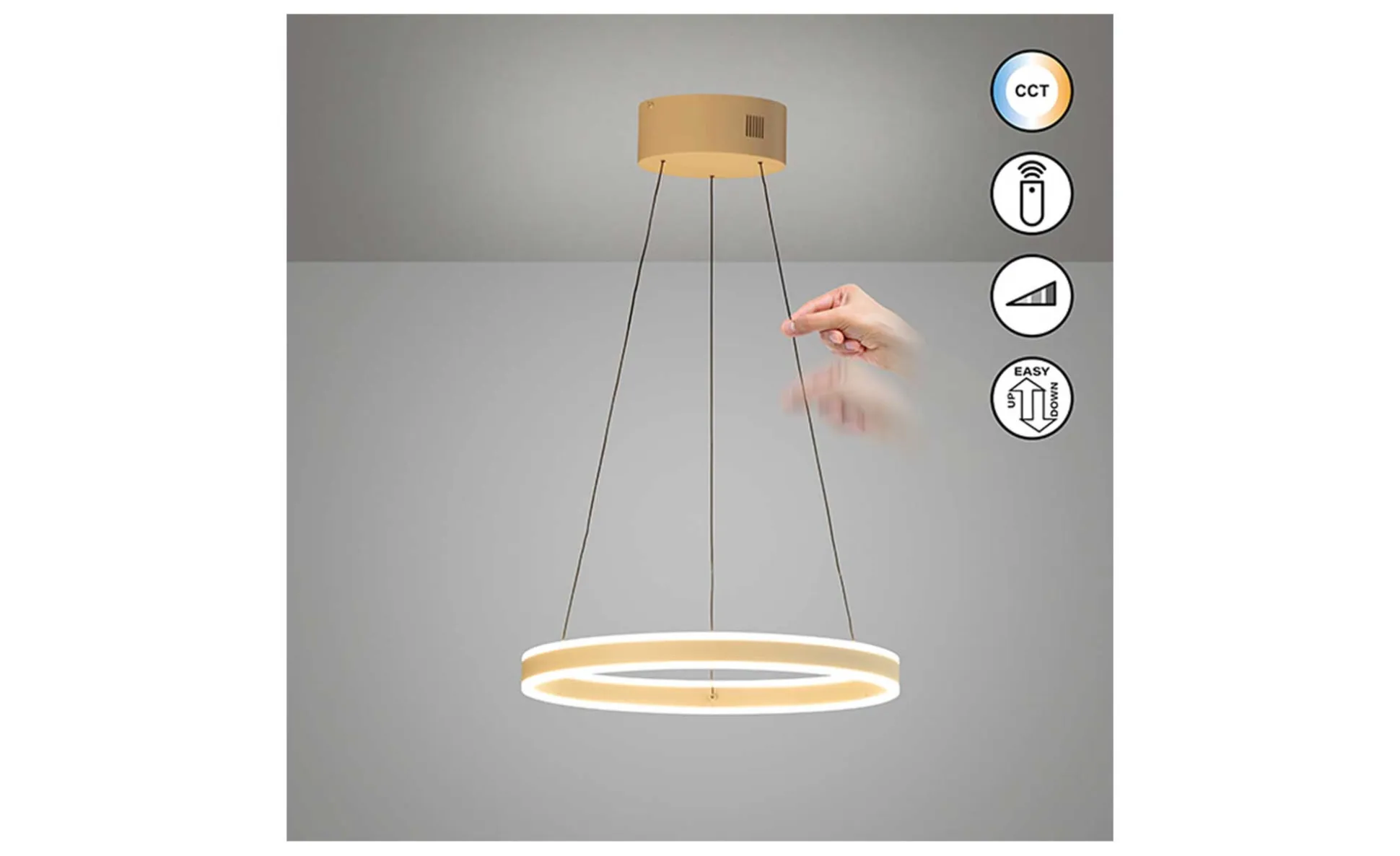 LED-Pendelleuchte Silvio 50 cm
