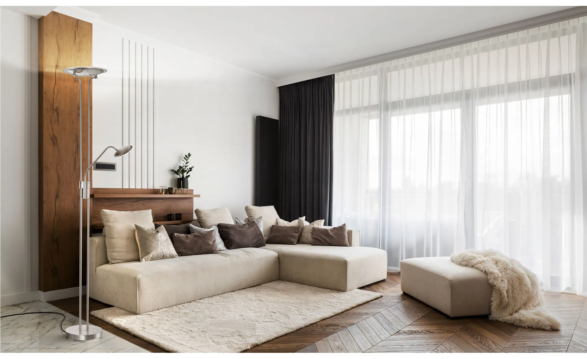 LED-Stehleuchte Tallri 180 cm