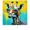 Leinwandbild Animals with Headphones 30 x 30 cm