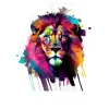 Leinwandbild Colorful Lion Head IV 27 x 27 cm