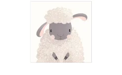 Leinwandbild Little Lamb 30 x 30 cm