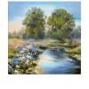 Leinwandbild River In The Forest I 40 x 40 cm