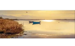 Leinwandbild Sunshine on the Lake 30 x 80 cm
