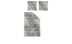 Mako-Satin-Bettwäsche Wave 135 x 200 cm