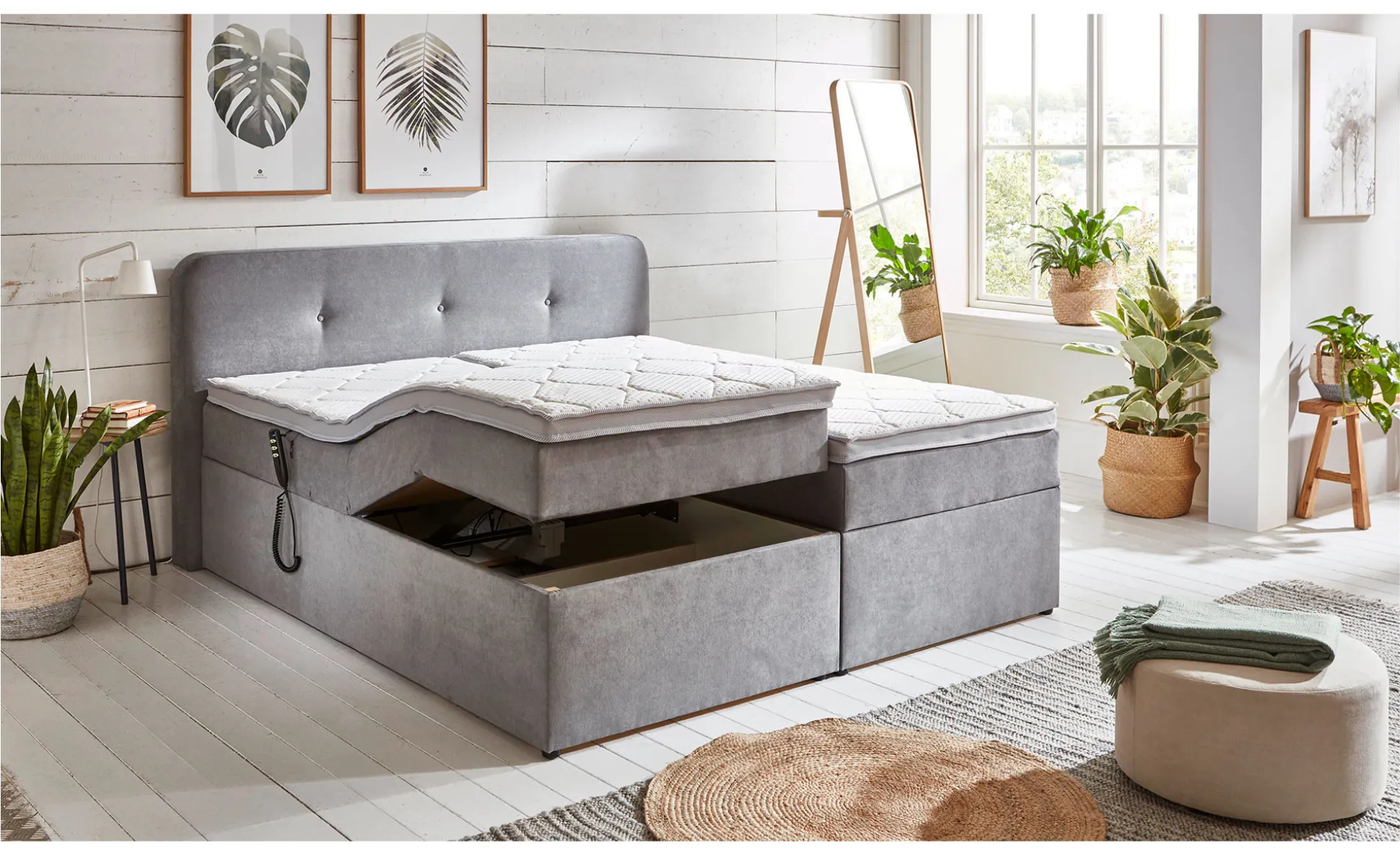 Motor-Boxspringbett Gabriella