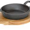 Pfanne BBQ 16 cm inkl. Holzbrett