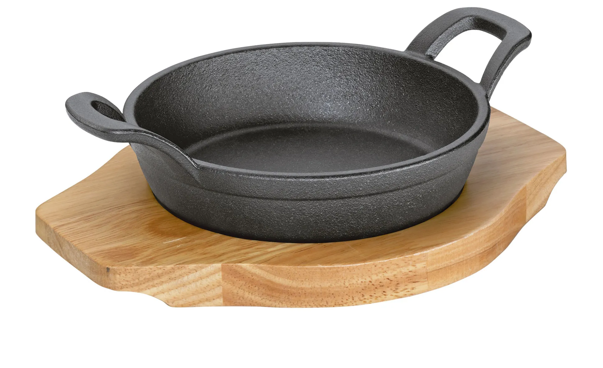 Pfanne BBQ 16 cm inkl. Holzbrett