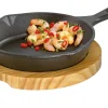 Pfanne BBQ mit Holzbrett
