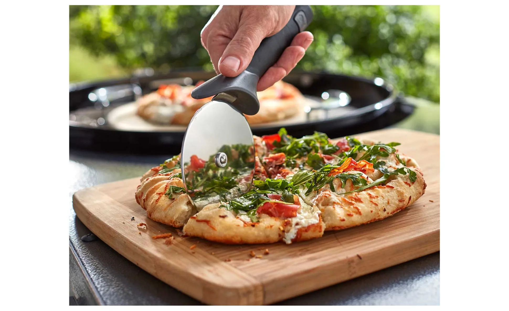Pizzaschneider aus Edelstahl
