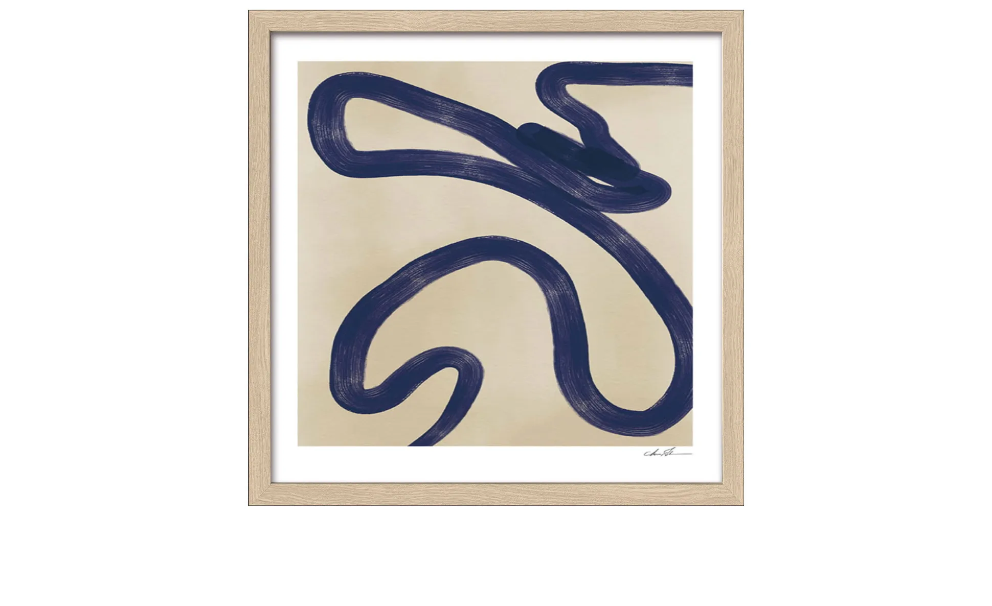 Rahmenbild Abstract Shapes And Lines II 32,5 x 32,5 cm