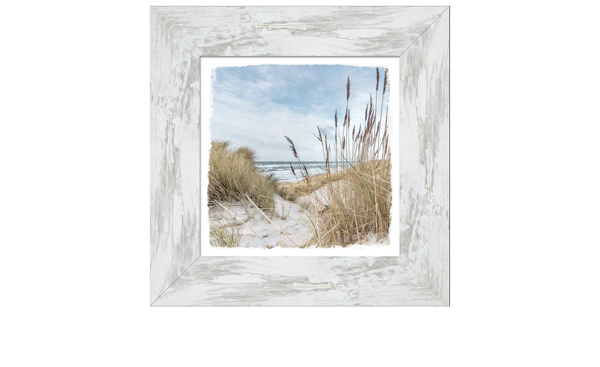 Rahmenbild Beach View 44 x 44 cm
