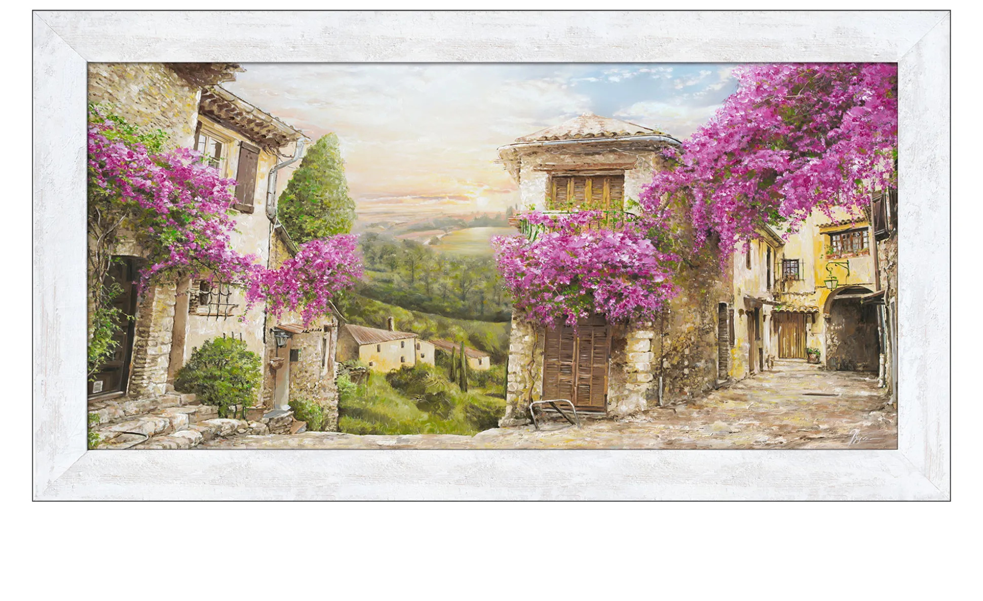 Rahmenbild Colourful Toscana 69 x 129 cm