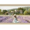Rahmenbild Durch das Lavendelfeld 60 x 130 cm