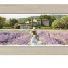 Rahmenbild Durch das Lavendelfeld 30 x 80 cm
