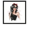 Rahmenbild Fashion Show 33 x 33 cm