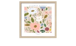 Rahmenbild Flower Market 33 x 33 cm