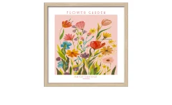 Rahmenbild Flower Market 33 x 33 cm