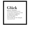 Rahmenbild Glück 33 x 33 cm