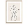Rahmenbild Line Art Body 55 x 75 cm