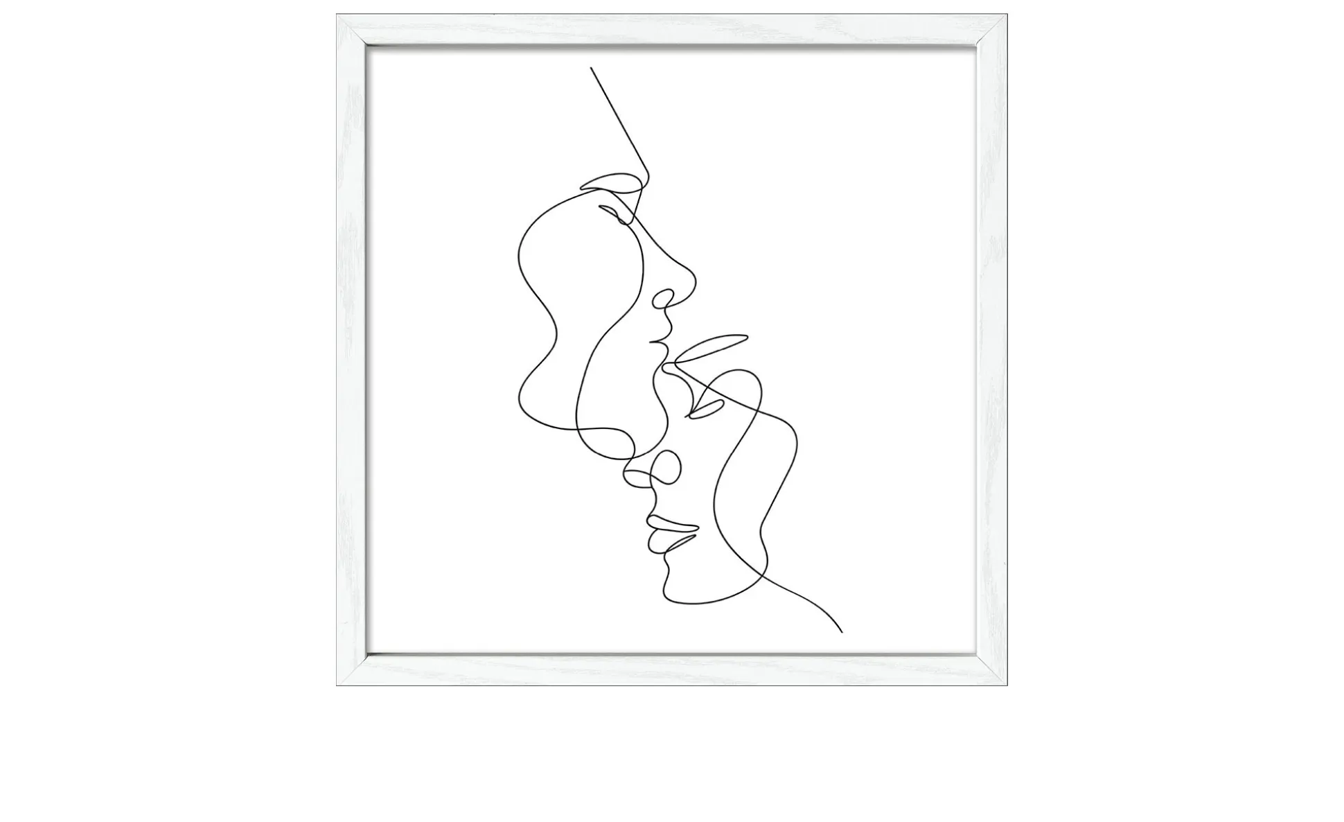 Rahmenbild Line-Art-Faces 33 x 33 cm