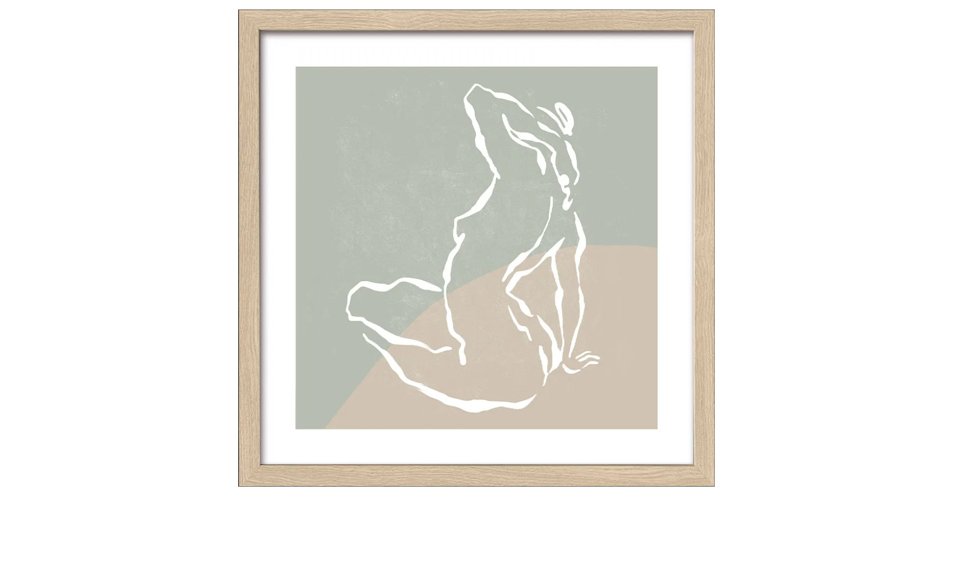 Rahmenbild Line Drawing Act II 32,5 x 32,5 cm