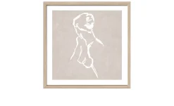 Rahmenbild Line Drawing Act I 52,5 x 52,5 cm