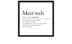 Rahmenbild Meerweh 33 x 33 cm