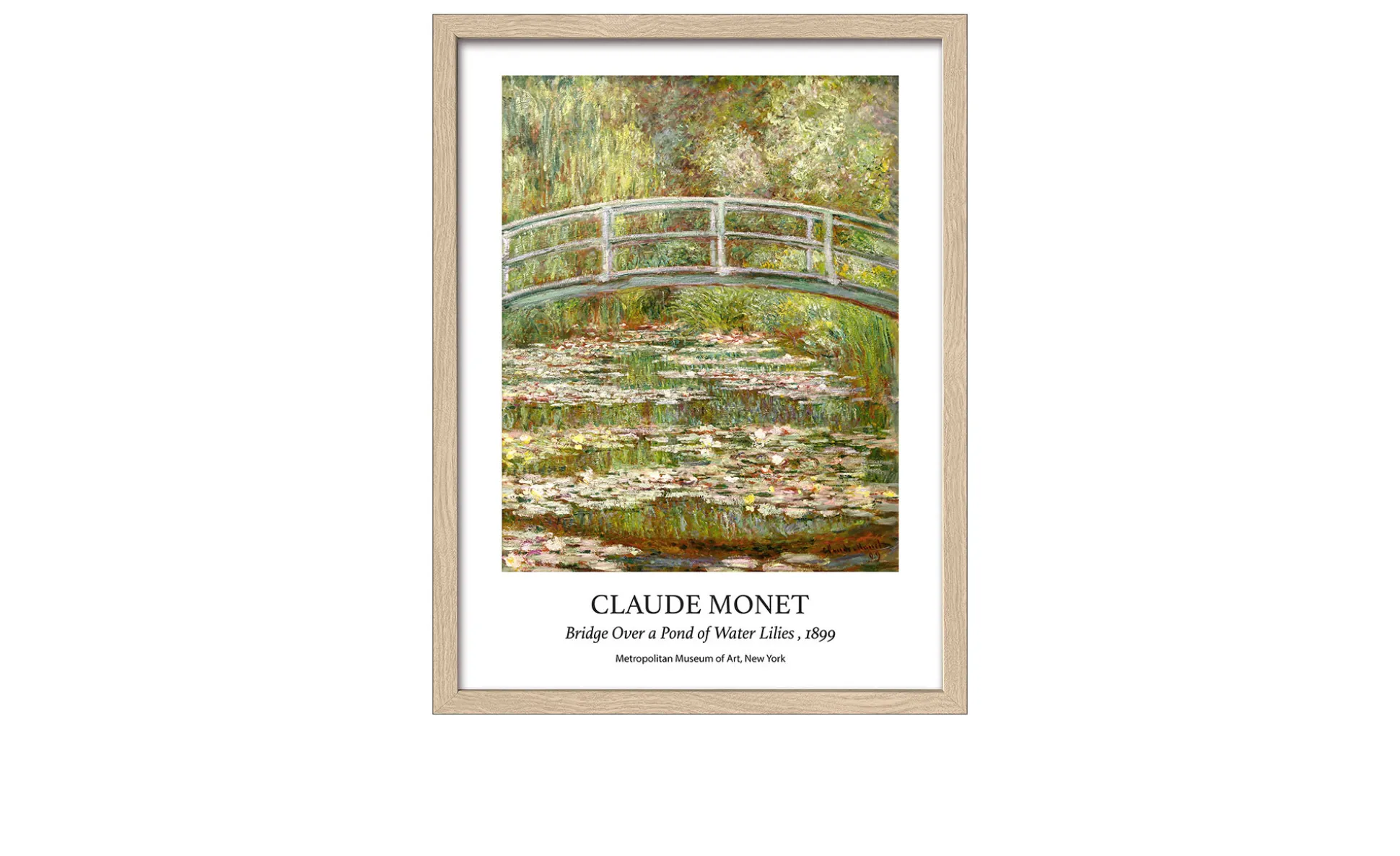 Rahmenbild Monet Bridge 33 x 43 cm