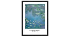 Rahmenbild Monet Waterlilies 33 x 43 cm