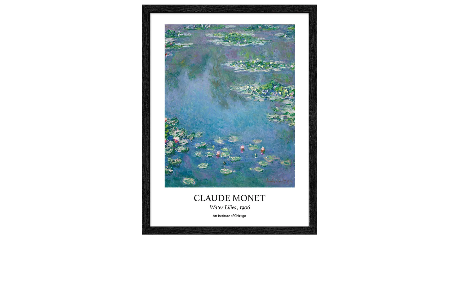 Rahmenbild Monet Waterlilies 33 x 43 cm
