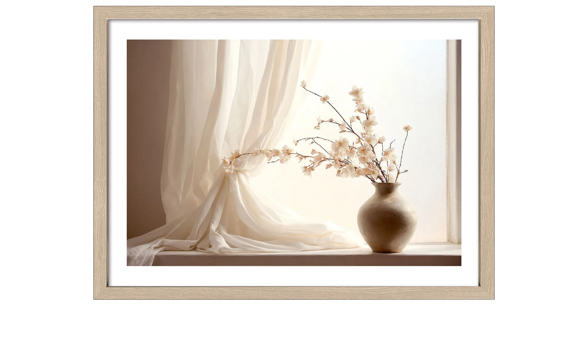 Rahmenbild Still Life At The Window II 55 x 75 cm