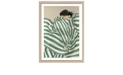 Rahmenbild Striped Woman III 55 x 75 cm