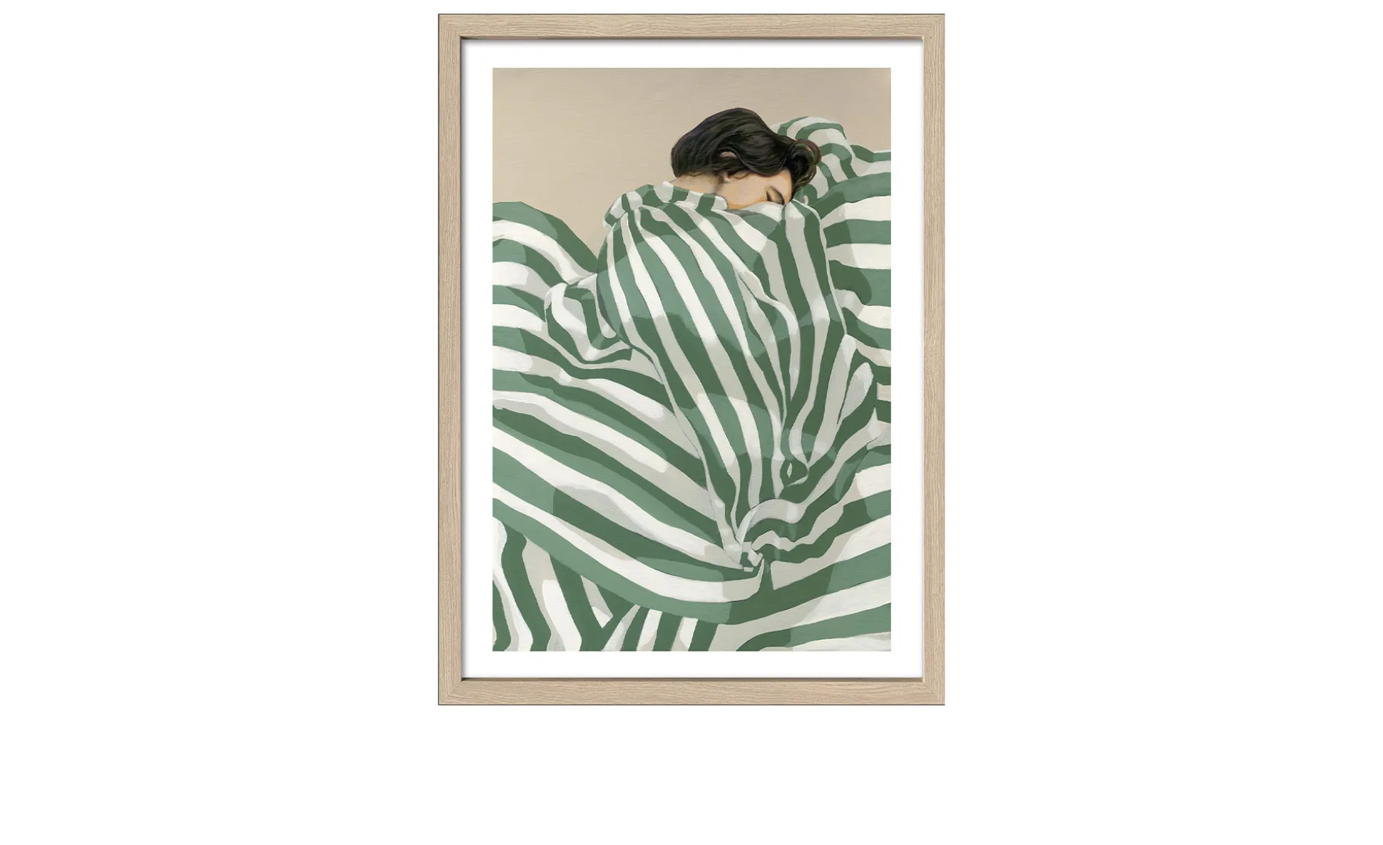 Rahmenbild Striped Woman III 55 x 75 cm
