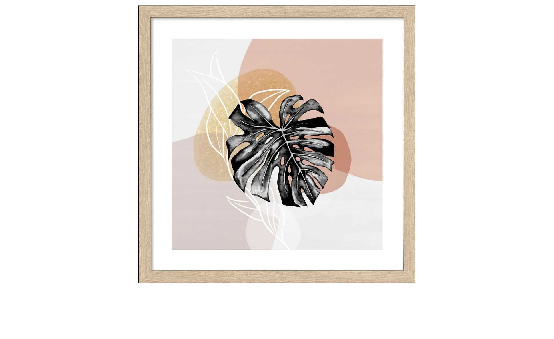 Rahmenbild Symbols on Gold 33 x 33 cm