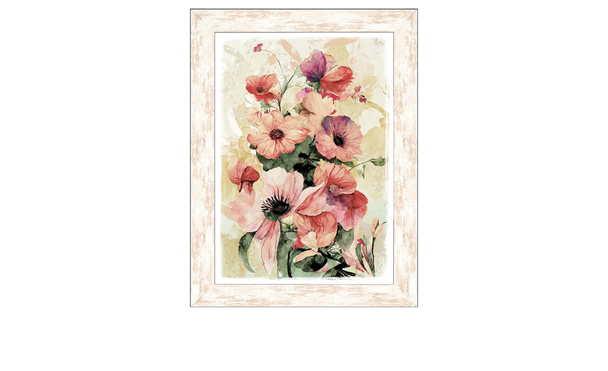 Rahmenbild Watercolor Flowers 50 x 70 cm