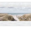 Rahmenbild Way To Beach 44 x 94 cm