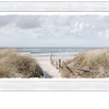 Rahmenbild Way to Beach 69 x 129 cm