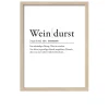Rahmenbild Weindurst 33 x 43 cm