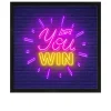 Rahmenbild You Win 32,5 x 32,5 cm