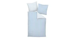 Satin-Bettwäsche 155 x 220 cm Perlblau