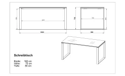 Schreibtisch Madera
