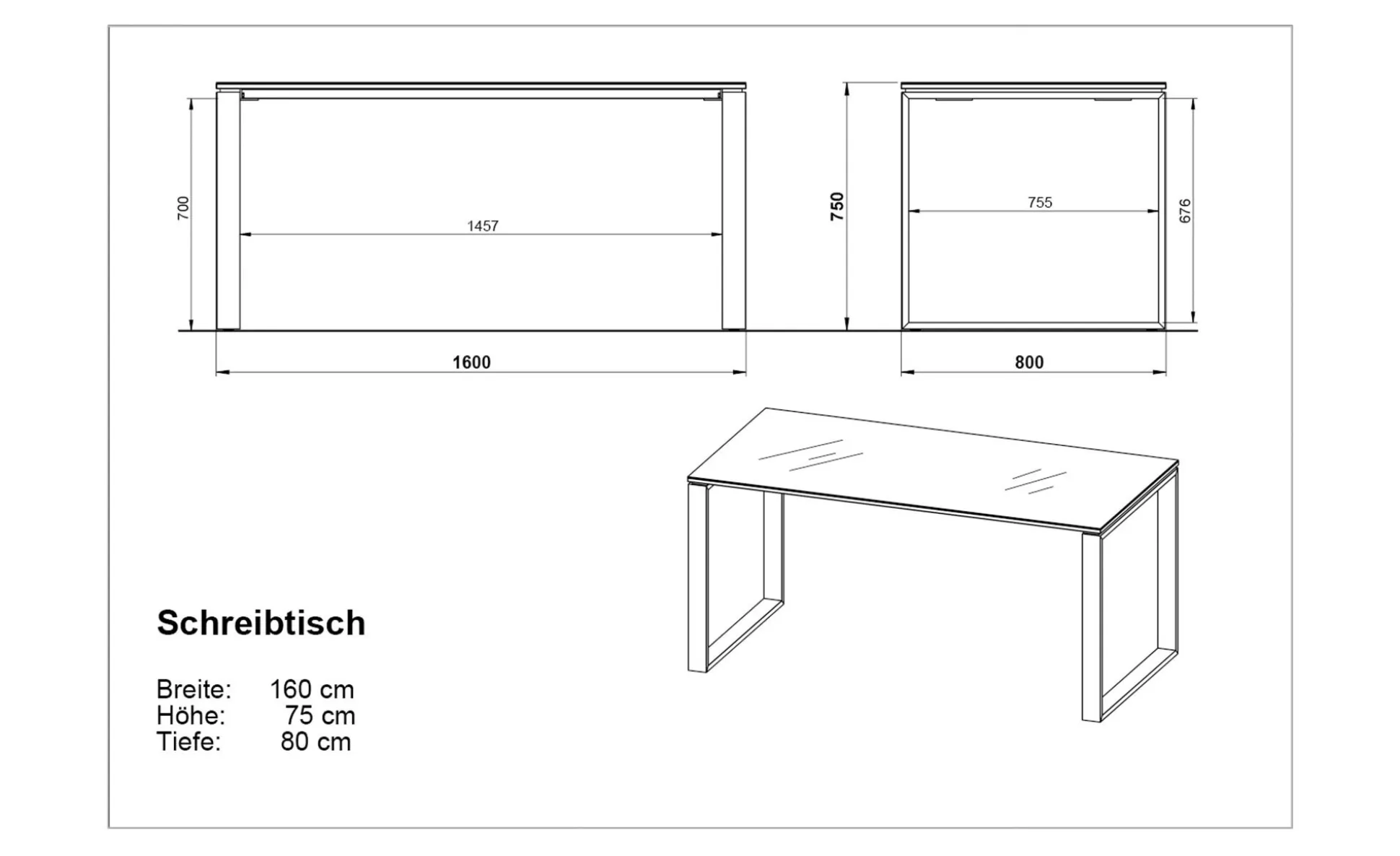 Schreibtisch Madera