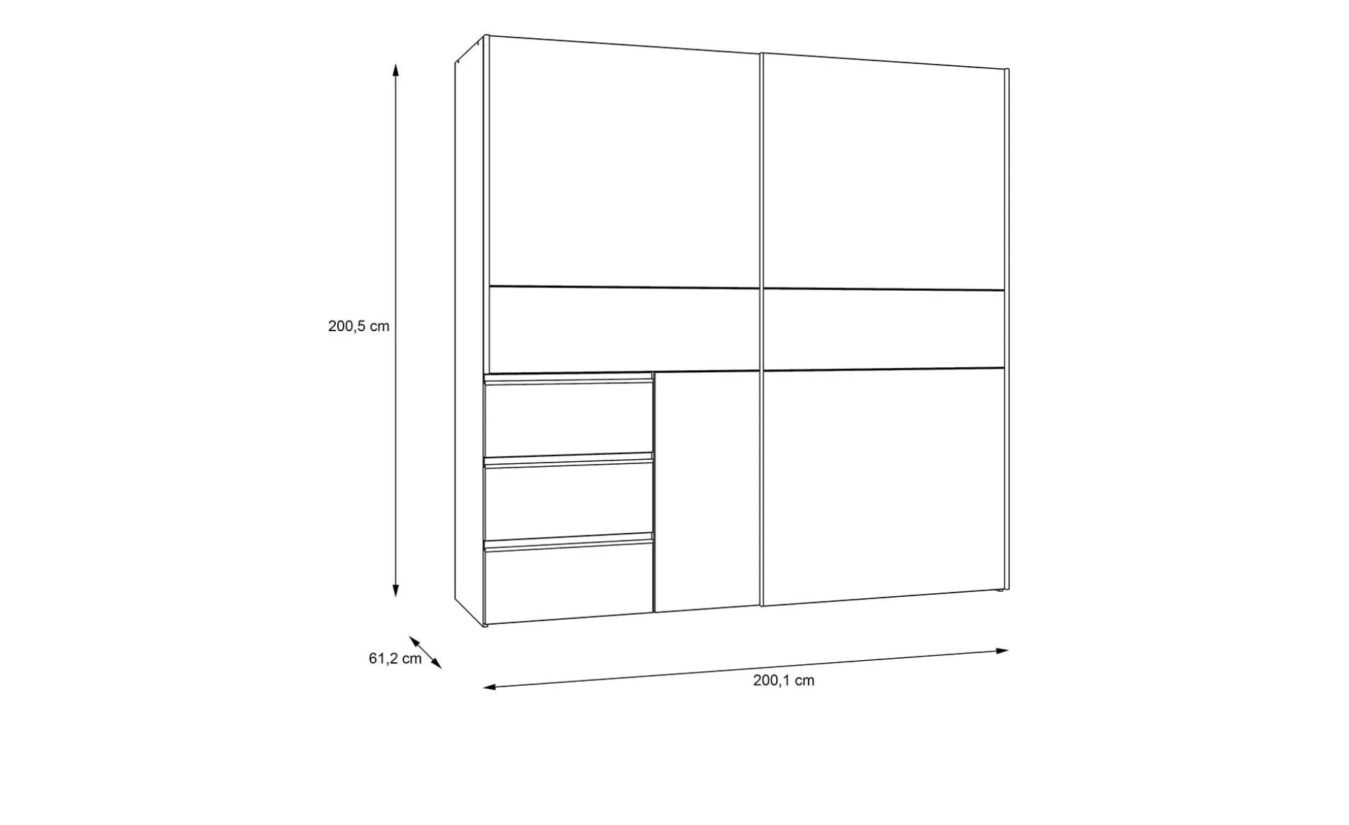 Schwebetürenschrank Willi