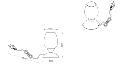 Tischleuchte Cup II 18 cm