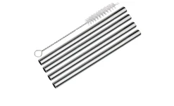 Trinkhalme-Set Steel