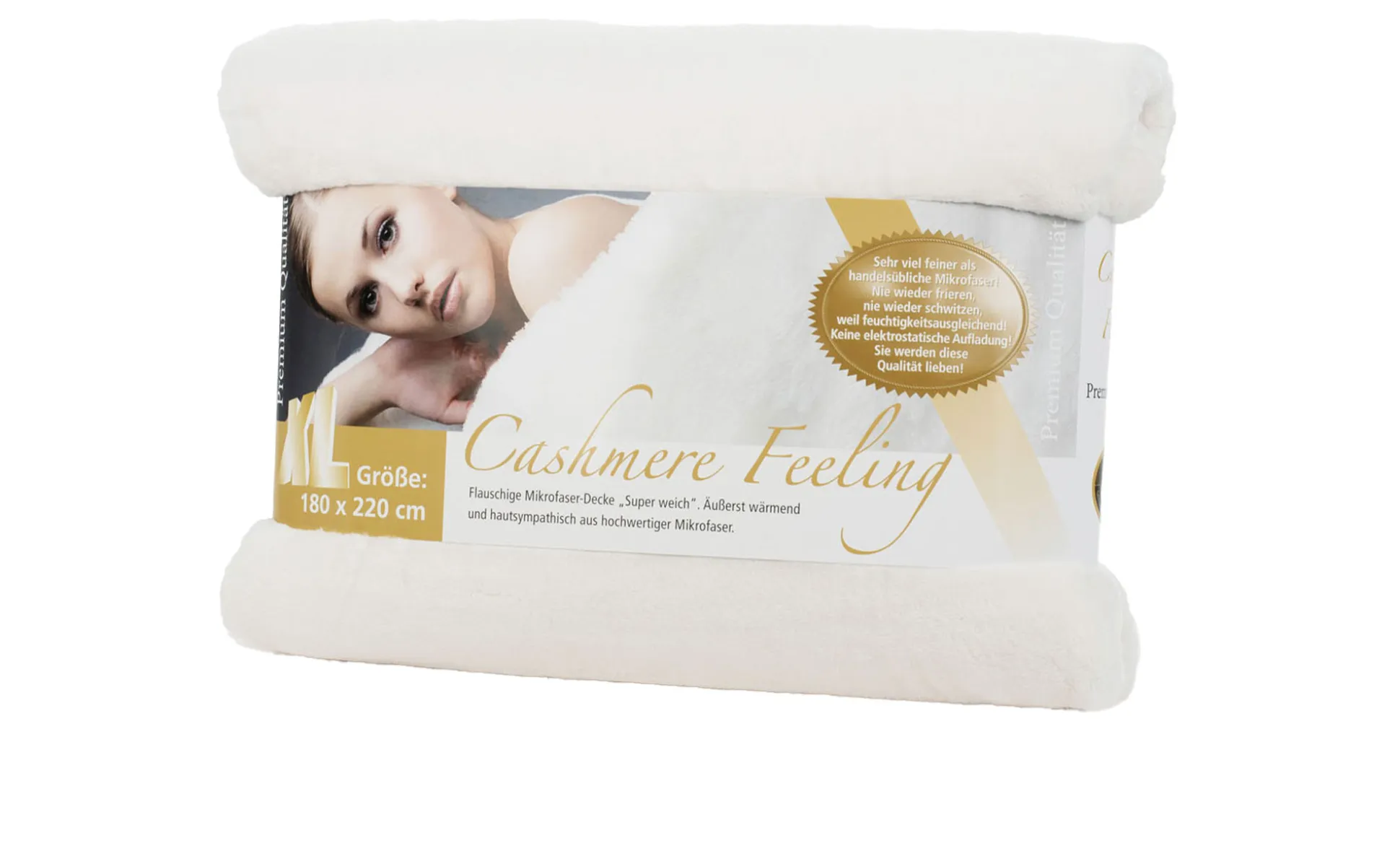 Wohndecke Premium Cashmere Feeling 180 x 220 cm